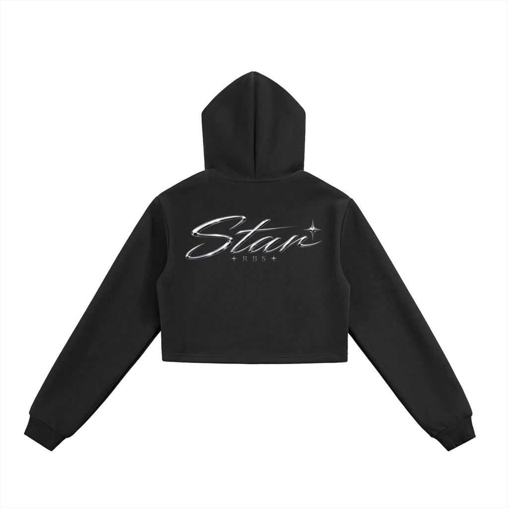 Stargirl Cropped Zip-Up Hoodie