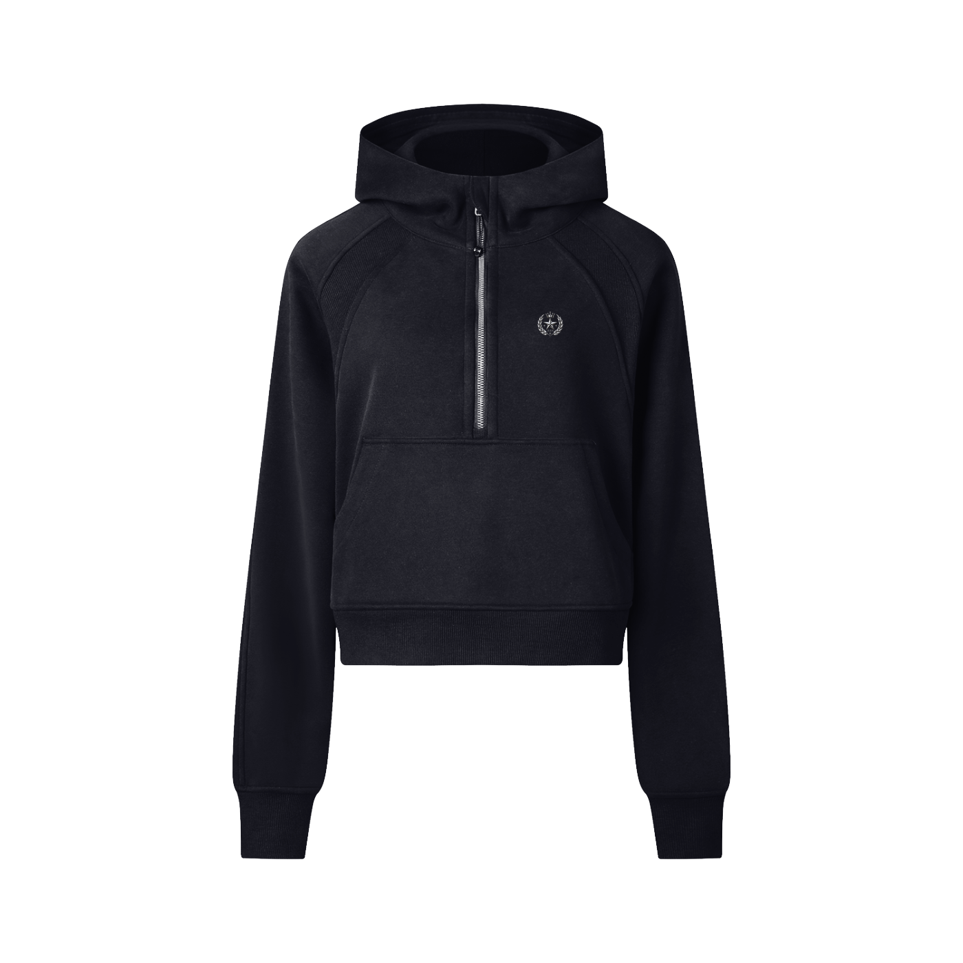 StarGirl Cropped Half-Zip Hoodie
