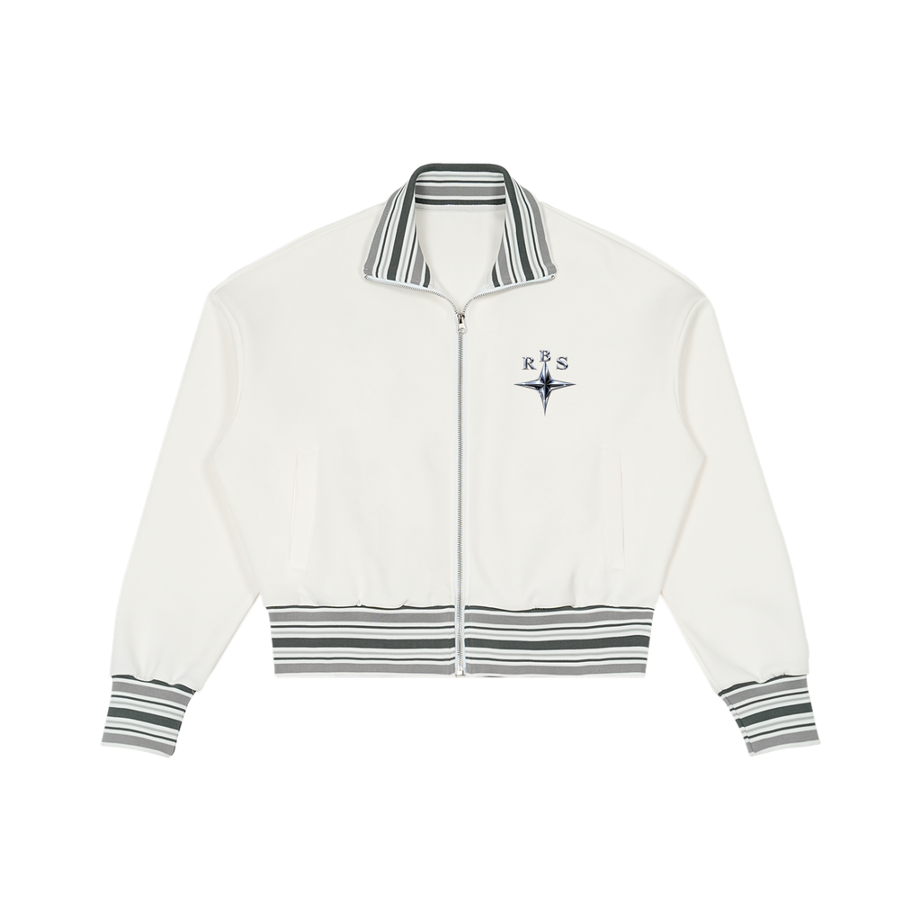 SupaStar Striped Rib Collar Zip Jacket