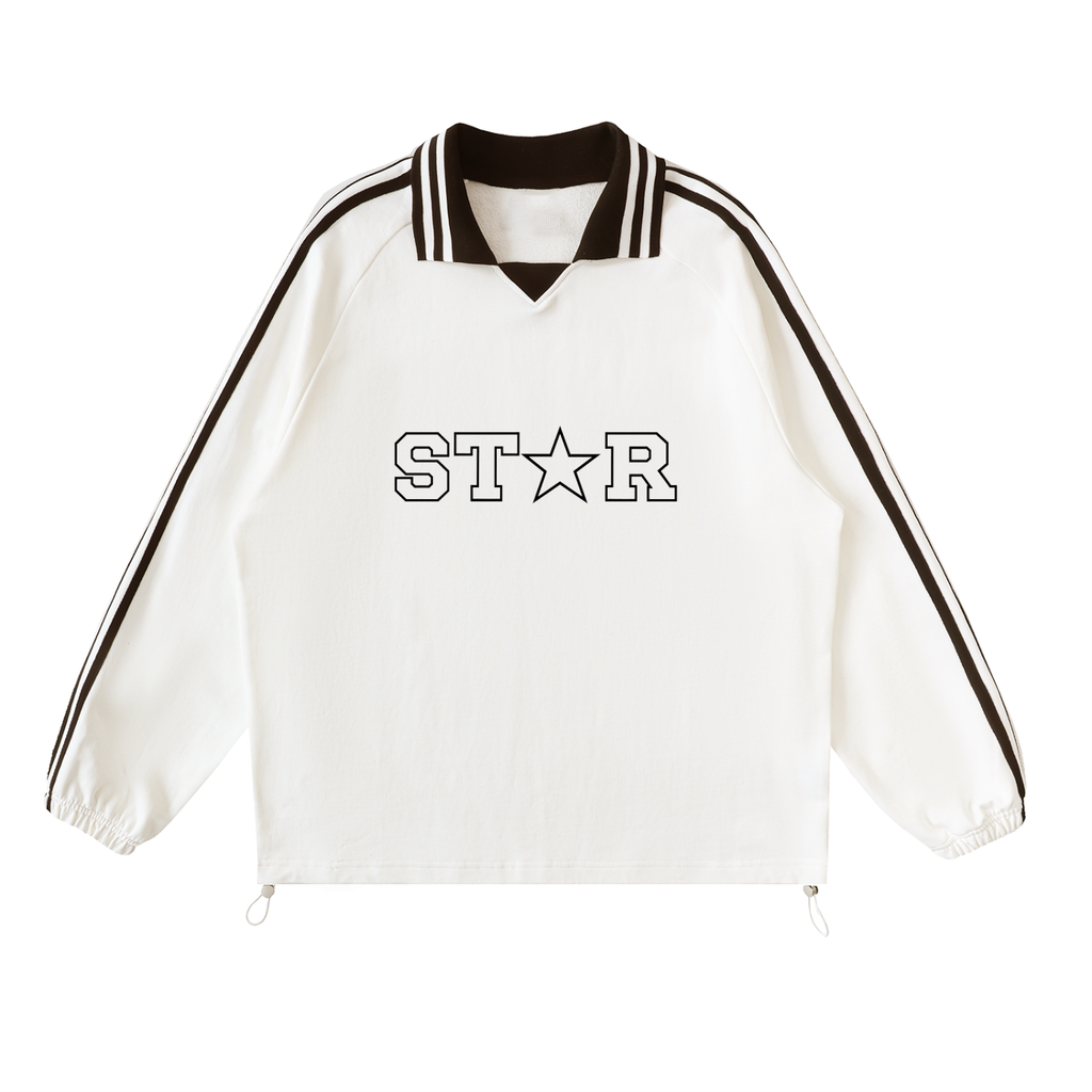 STAR Contrast Collar Sweatshirt