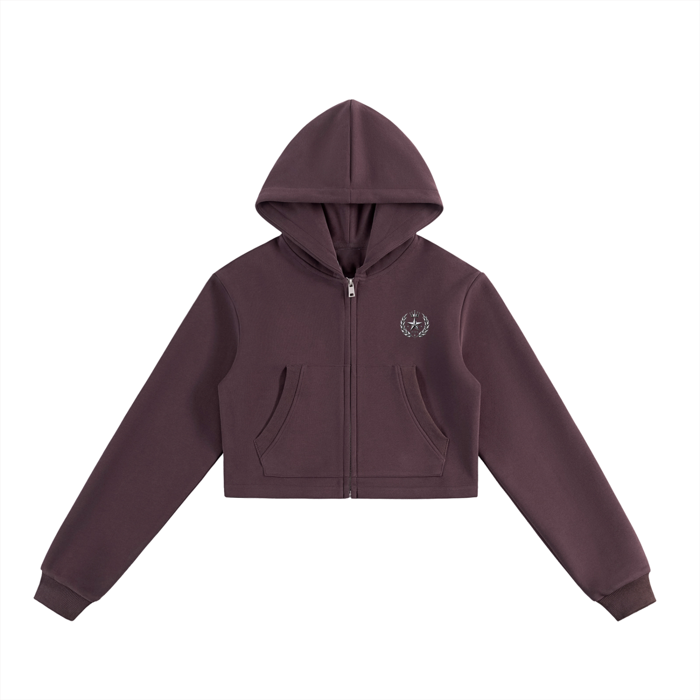 Stargirl Cropped Zip-Up Hoodie