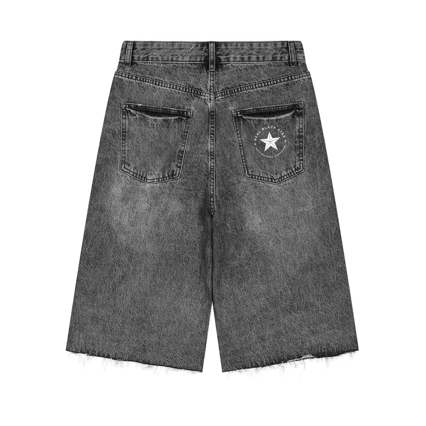 SupaStar Vintage Wide Leg Denim Shorts