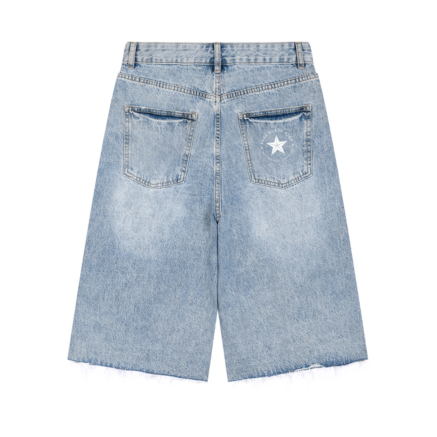 SupaStar Vintage Wide Leg Denim Shorts