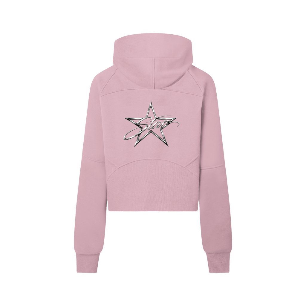 StarGirl Cropped Half-Zip Hoodie