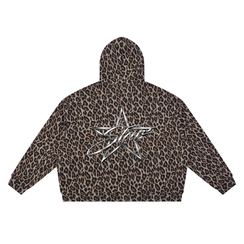 BabyStar Leopard Full Zip Hoodie