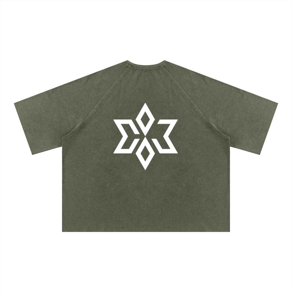 SupaStar Mineral Wash Boxy Waffle Tee
