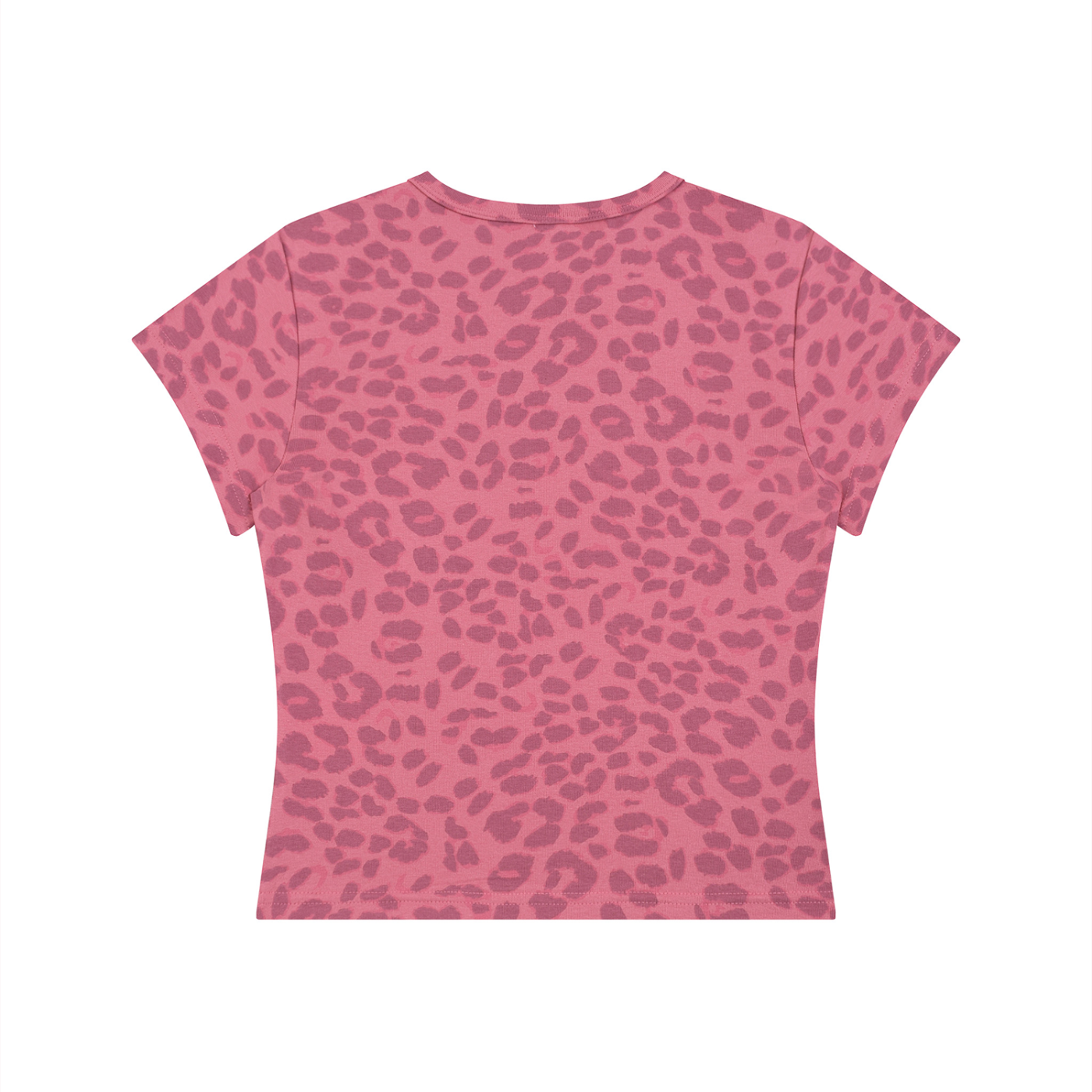 BabyStar Leopard Print Crop T-Shirt