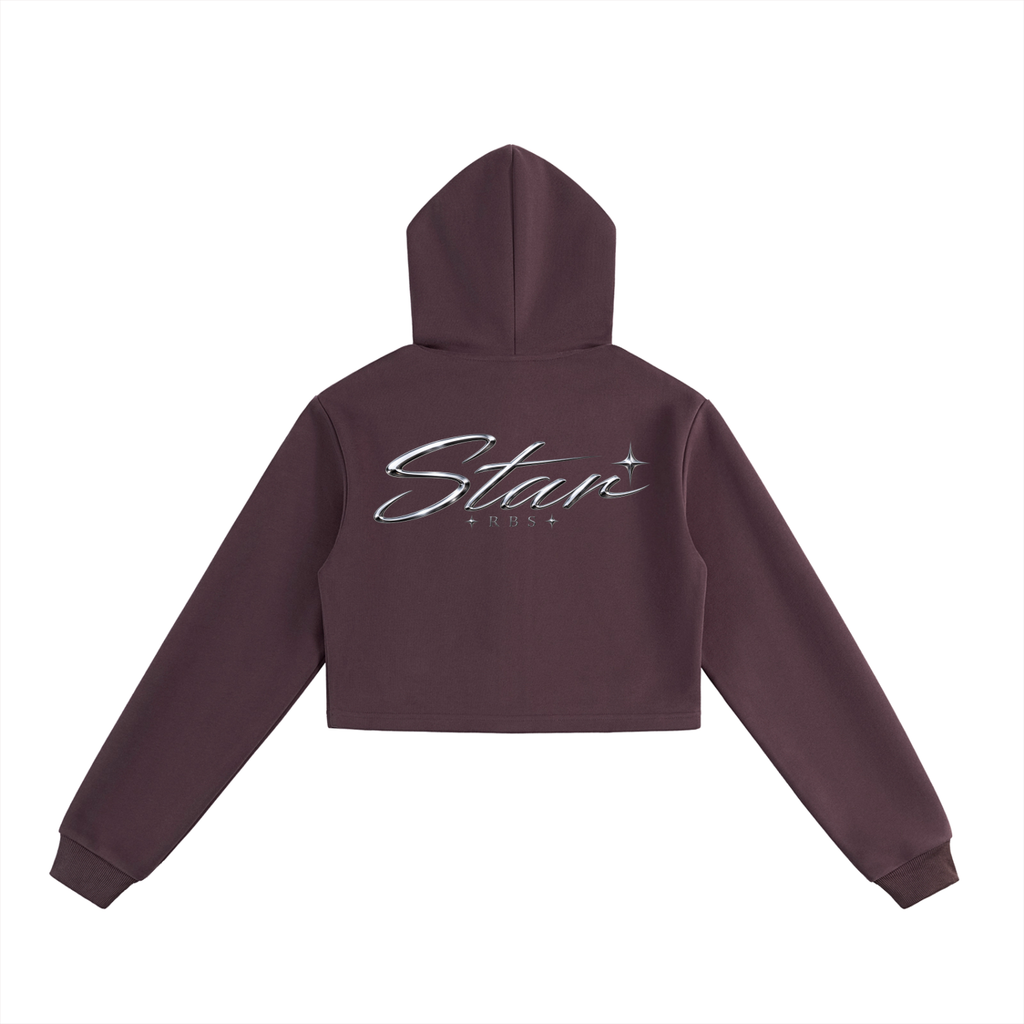 Stargirl Cropped Zip-Up Hoodie
