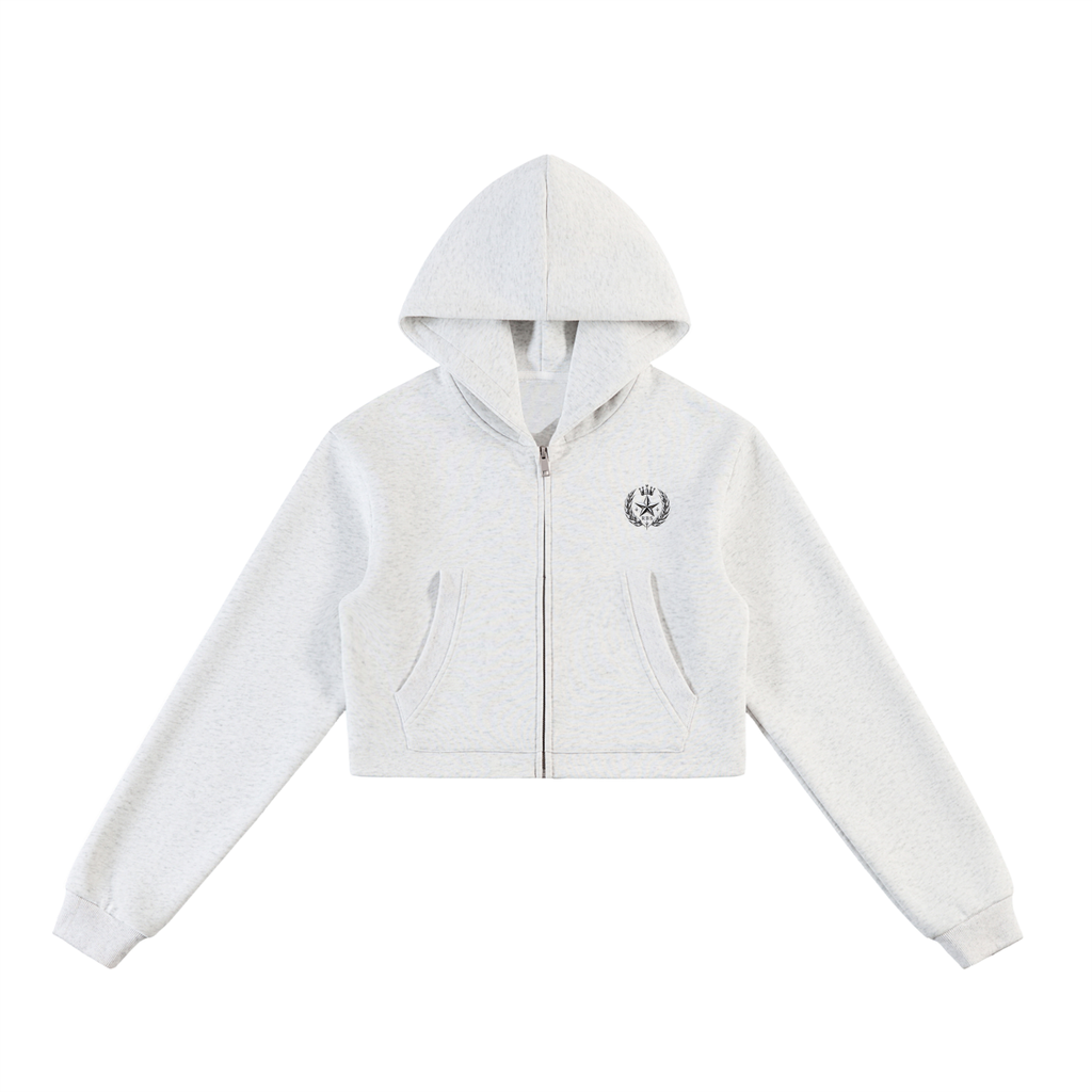 Stargirl Cropped Zip-Up Hoodie