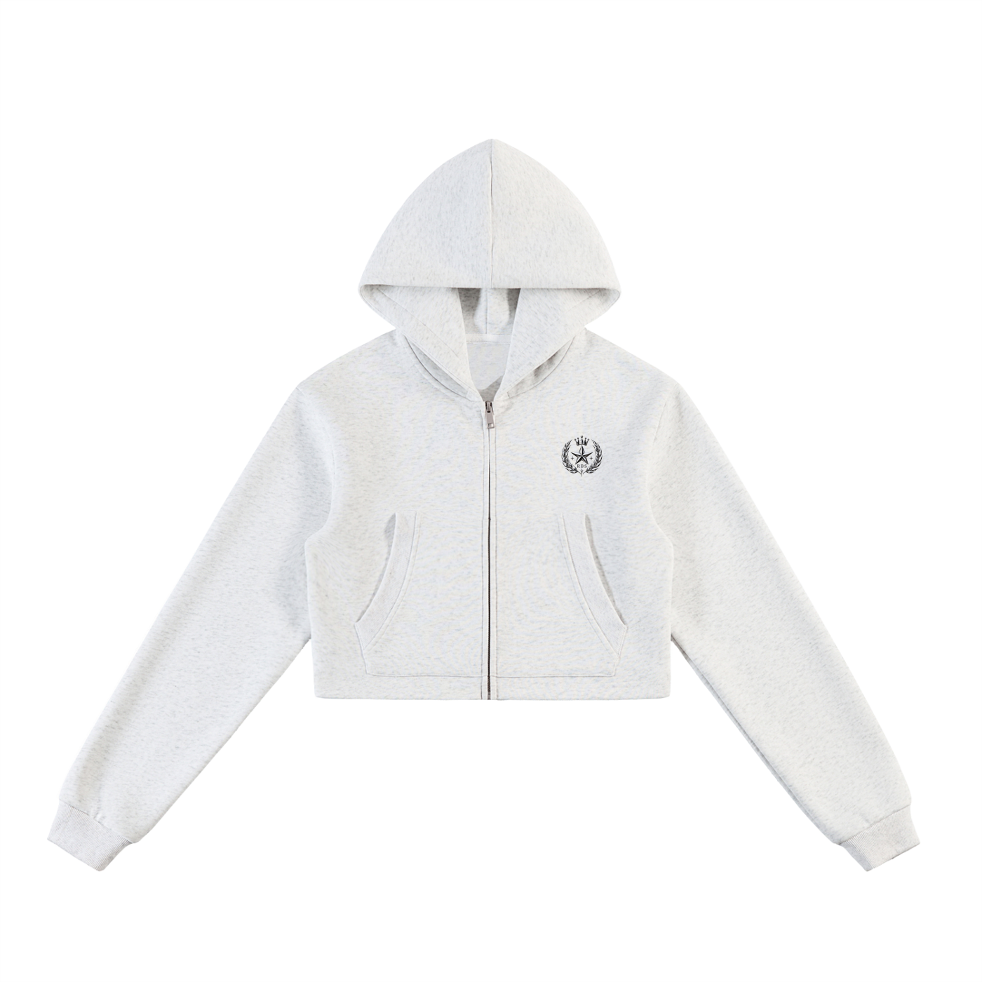Stargirl Cropped Zip-Up Hoodie