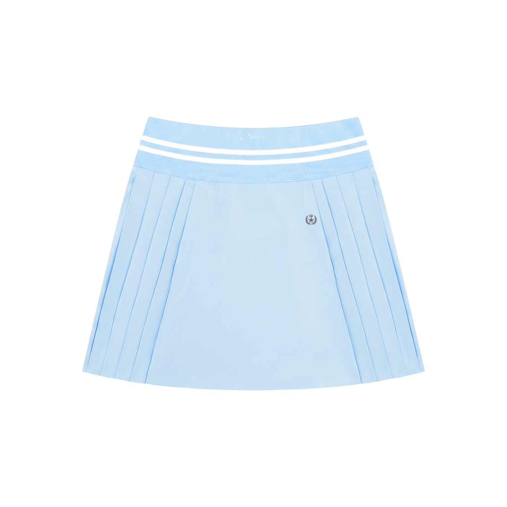 Rich Aunty Pleated Mini Skirt