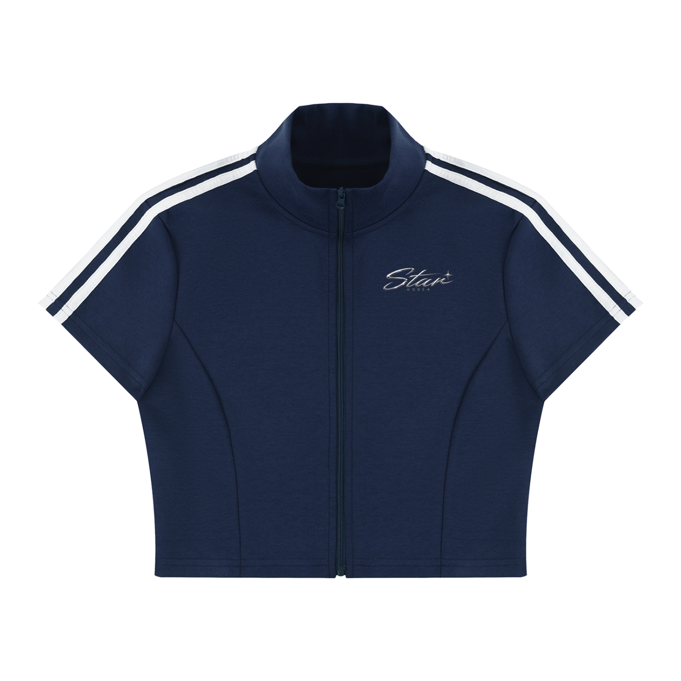 StarGirl Cropped Full Zip Tee