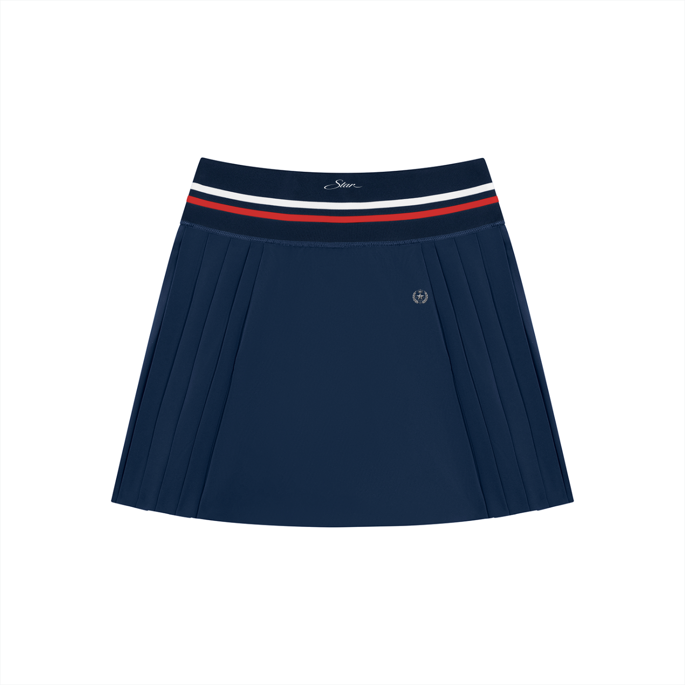 Rich Aunty Pleated Mini Skirt