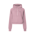 StarGirl Cropped Half-Zip Hoodie