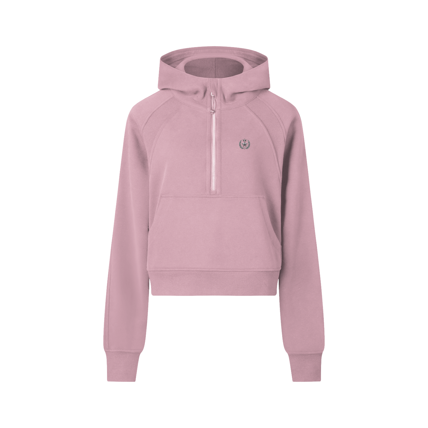 StarGirl Cropped Half-Zip Hoodie