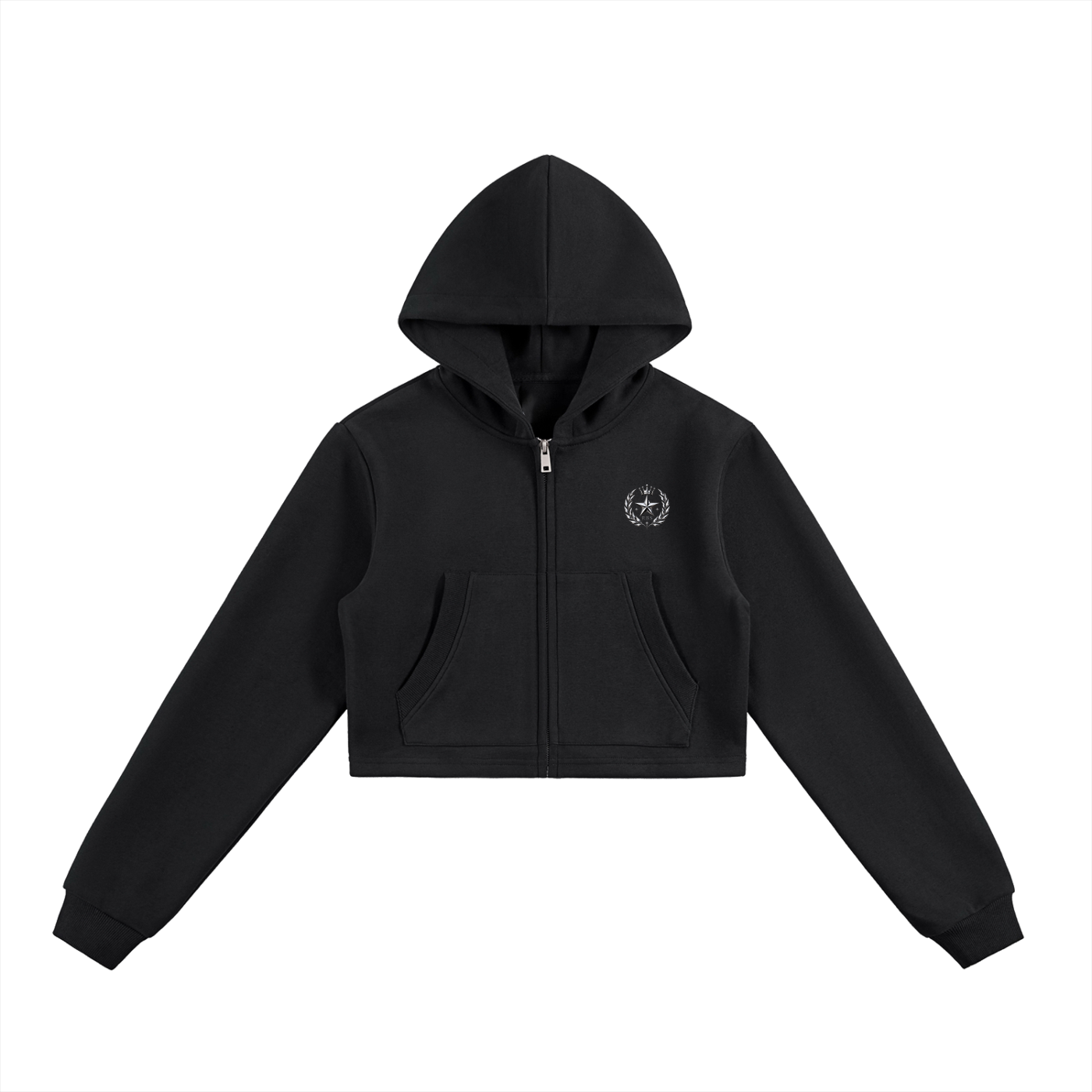 Stargirl Cropped Zip-Up Hoodie