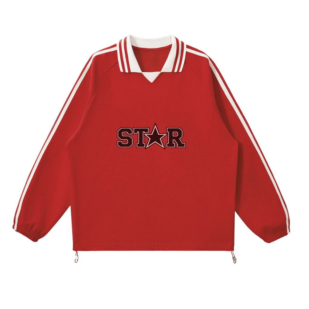 STAR Contrast Collar Sweatshirt