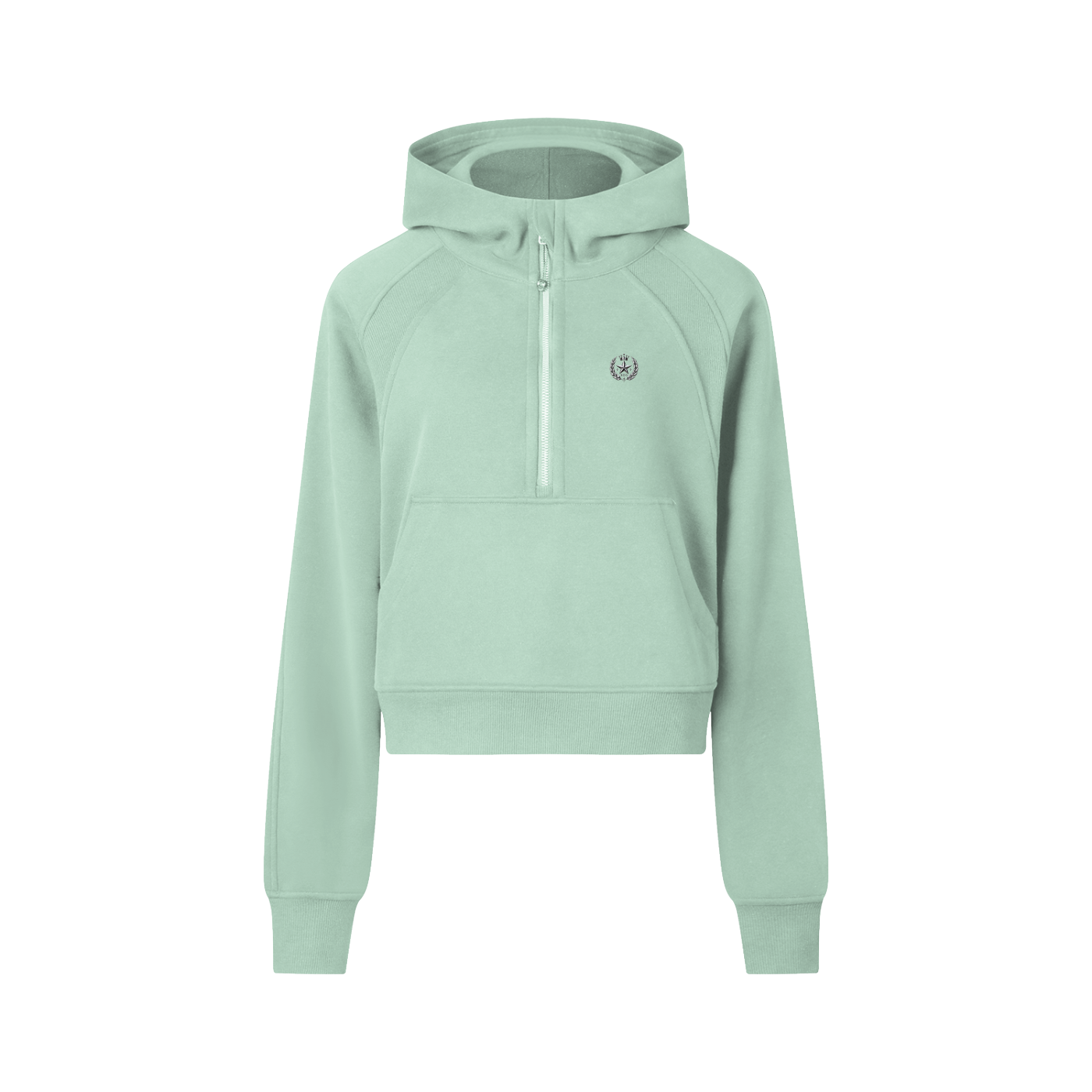 StarGirl Cropped Half-Zip Hoodie