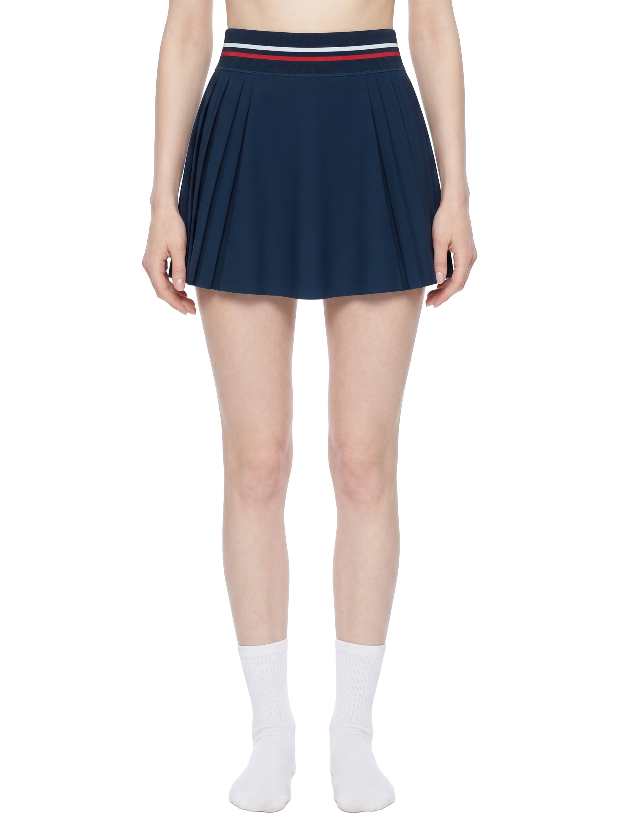 Rich Aunty Pleated Mini Skirt